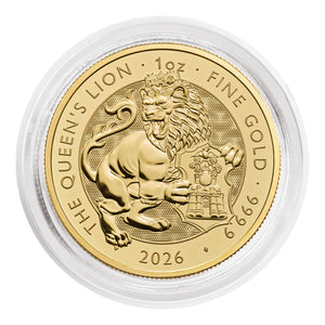 【新年臻選】2026 都鐸王室神獸・王后之獅 1oz 金幣｜999.9 純金
